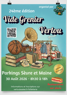 Le grand Vide Grenier de Vertou Basket 2026